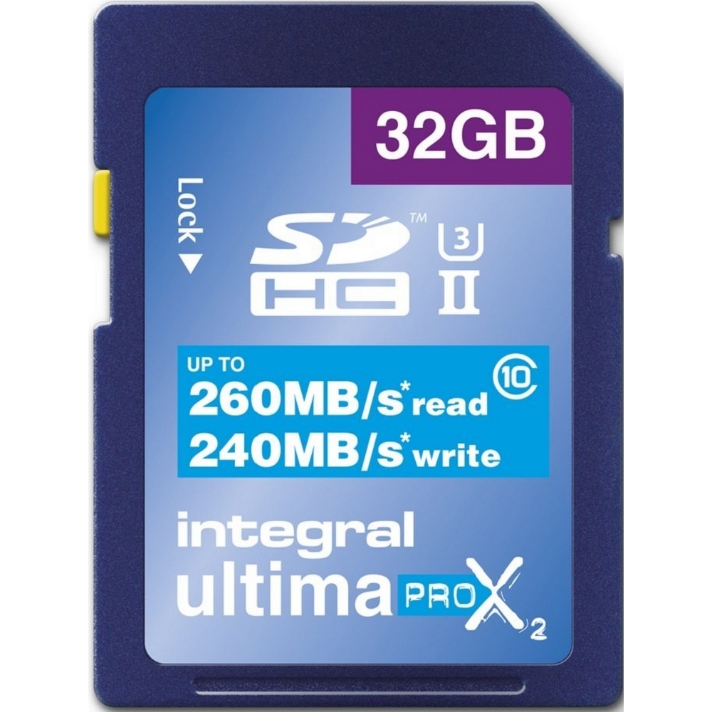 INTEGRAL CARTE SDHC ULTIMA PROX 32GB V90 (280/240MB/S) Class10